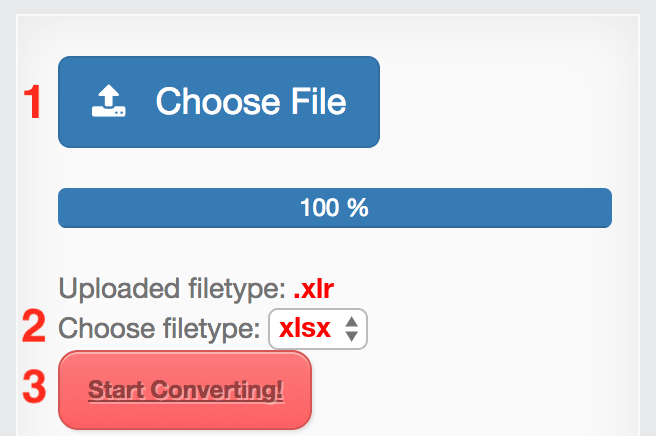 How to convert XLR files online to XLSX